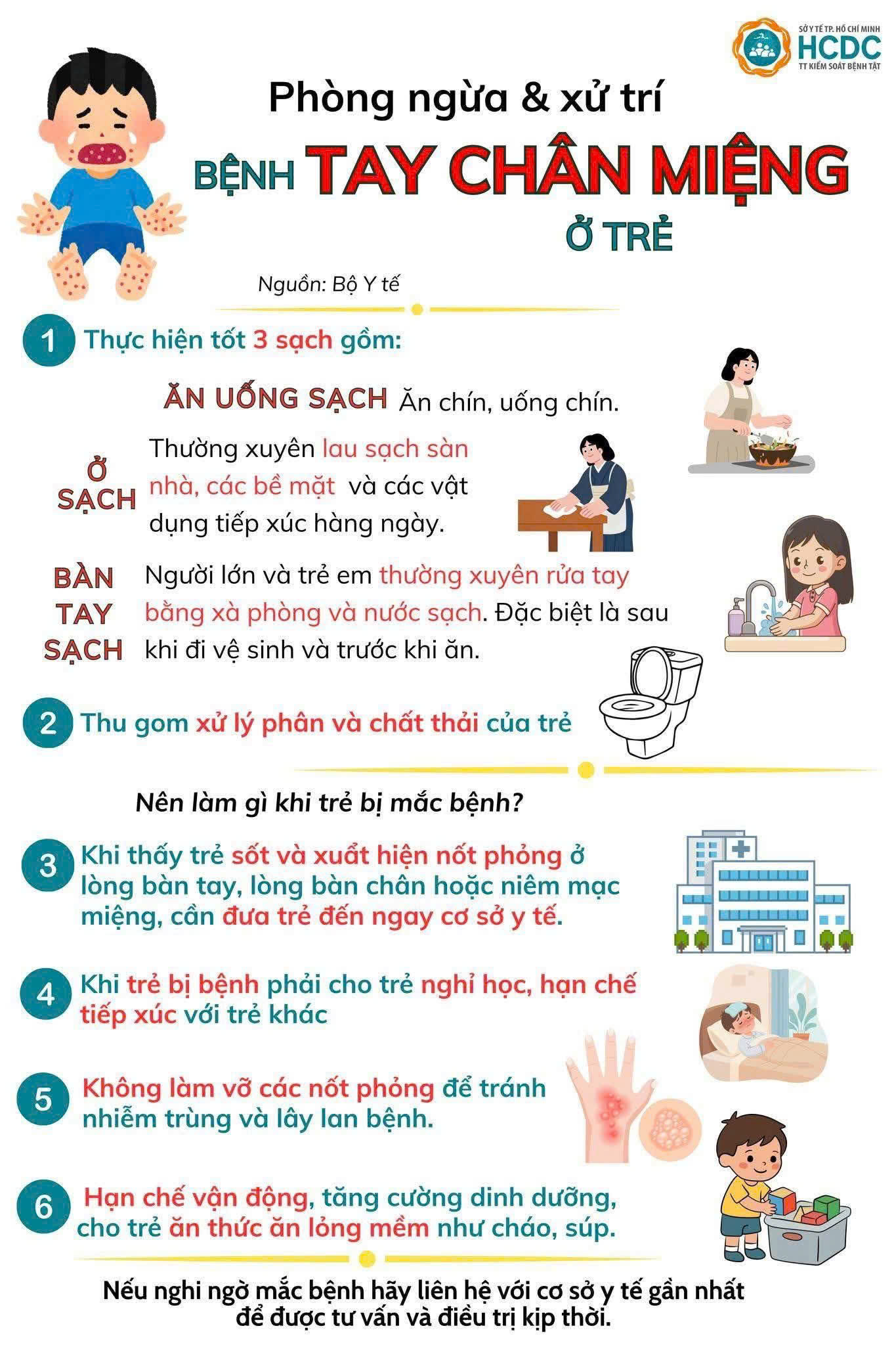 📢 THÔNG TIN Y TẾ: HẠCH CỔ VÀ BỆNH TAY CHÂN MIỆNG Ở TRẺ