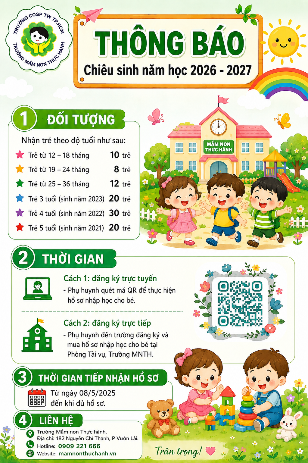 TUYỂN SINH NĂM HỌC 2026- 2027